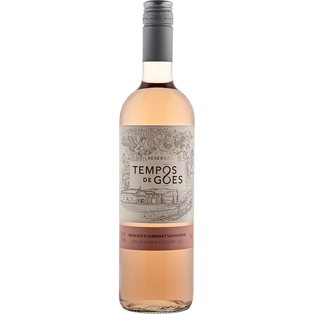Vinho Rosé Tempos de Góes Reservado Moscato e Cabernet Sauvignon Demi-Sec - 750ml